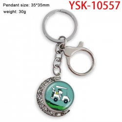 SNOOPY Anime double-sided crystal rotating gemstone keychain pendant price for 5 pcs