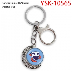 The Amazing Digital Circus Anime double-sided crystal rotating gemstone keychain pendant price for 5 pcs