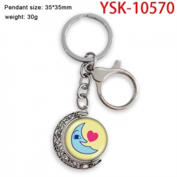 The Amazing Digital Circus Anime double-sided crystal rotating gemstone keychain pendant price for 5 pcs
