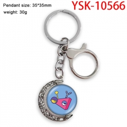 The Amazing Digital Circus Anime double-sided crystal rotating gemstone keychain pendant price for 5 pcs