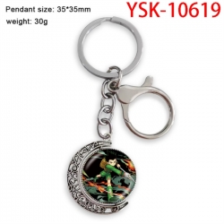HunterXHunter Anime double-sided crystal rotating gemstone keychain pendant price for 5 pcs