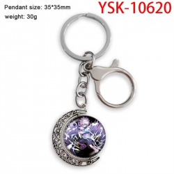 HunterXHunter Anime double-sided crystal rotating gemstone keychain pendant price for 5 pcs
