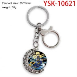 HunterXHunter Anime double-sided crystal rotating gemstone keychain pendant price for 5 pcs