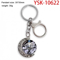 HunterXHunter Anime double-sided crystal rotating gemstone keychain pendant price for 5 pcs