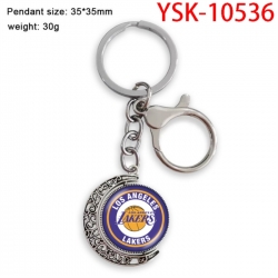 basketball Anime double-sided crystal rotating gemstone keychain pendant price for 5 pcs