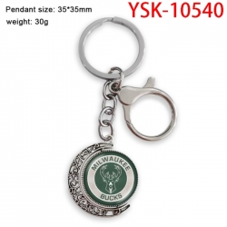 basketball Anime double-sided crystal rotating gemstone keychain pendant price for 5 pcs
