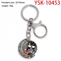 BAD BADTZ-MARU Anime double-sided crystal rotating gemstone keychain pendant price for 5 pcs