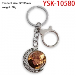 Toilet-bound Hanako-kun Anime double-sided crystal rotating gemstone keychain pendant price for 5 pcs