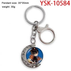 Toilet-bound Hanako-kun Anime double-sided crystal rotating gemstone keychain pendant price for 5 pcs