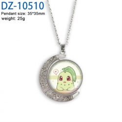 Pokemon Anime Double sided Crystal Rotating Gem Necklace price for 5 pcs