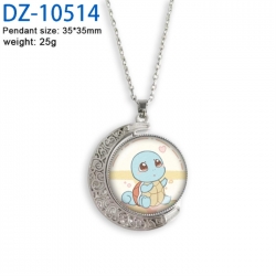 Pokemon Anime Double sided Crystal Rotating Gem Necklace price for 5 pcs