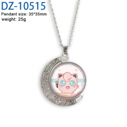 Pokemon Anime Double sided Crystal Rotating Gem Necklace price for 5 pcs