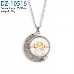 Pokemon Anime Double sided Crystal Rotating Gem Necklace price for 5 pcs