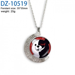 Dangan-Ronpa Anime Double sided Crystal Rotating Gem Necklace price for 5 pcs