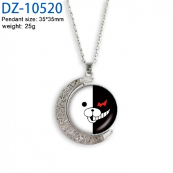 Dangan-Ronpa Anime Double sided Crystal Rotating Gem Necklace price for 5 pcs
