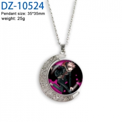 Dangan-Ronpa Anime Double sided Crystal Rotating Gem Necklace price for 5 pcs