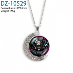 Dangan-Ronpa Anime Double sided Crystal Rotating Gem Necklace price for 5 pcs
