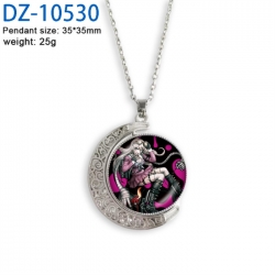 Dangan-Ronpa Anime Double sided Crystal Rotating Gem Necklace price for 5 pcs