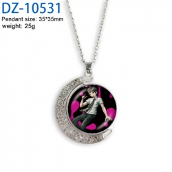 Dangan-Ronpa Anime Double sided Crystal Rotating Gem Necklace price for 5 pcs