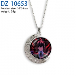 Chainsaw Man Anime Double sided Crystal Rotating Gem Necklace price for 5 pcs