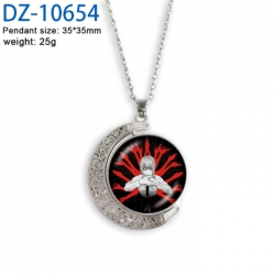 Chainsaw Man Anime Double sided Crystal Rotating Gem Necklace price for 5 pcs