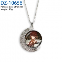 Chainsaw Man Anime Double sided Crystal Rotating Gem Necklace price for 5 pcs