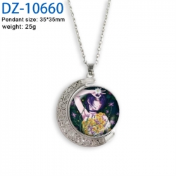 Chainsaw Man Anime Double sided Crystal Rotating Gem Necklace price for 5 pcs