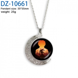 Chainsaw Man Anime Double sided Crystal Rotating Gem Necklace price for 5 pcs