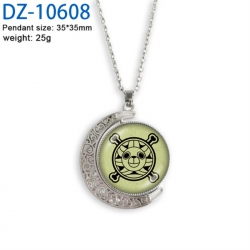 One Piece Anime Double sided Crystal Rotating Gem Necklace price for 5 pcs