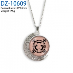 One Piece Anime Double sided Crystal Rotating Gem Necklace price for 5 pcs