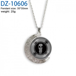 One Piece Anime Double sided Crystal Rotating Gem Necklace price for 5 pcs