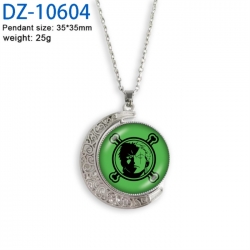 One Piece Anime Double sided Crystal Rotating Gem Necklace price for 5 pcs