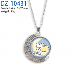 Hanamaru Anime Double sided Crystal Rotating Gem Necklace price for 5 pcs