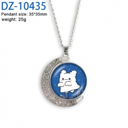 Hanamaru Anime Double sided Crystal Rotating Gem Necklace price for 5 pcs