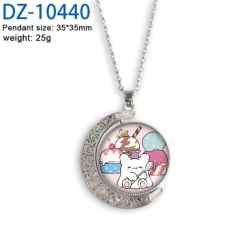 Hanamaru Anime Double sided Crystal Rotating Gem Necklace price for 5 pcs