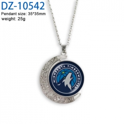 Basketball Anime Double sided Crystal Rotating Gem Necklace price for 5 pcs