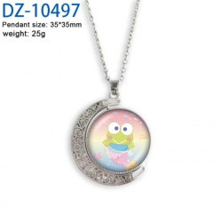 Sanrio Anime Double sided Crystal Rotating Gem Necklace price for 5 pcs
