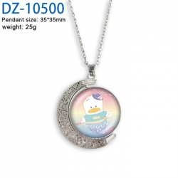 Sanrio Anime Double sided Crystal Rotating Gem Necklace price for 5 pcs