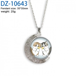 SharkCat Anime Double sided Crystal Rotating Gem Necklace price for 5 pcs