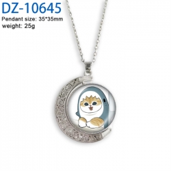 SharkCat Anime Double sided Crystal Rotating Gem Necklace price for 5 pcs