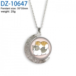 SharkCat Anime Double sided Crystal Rotating Gem Necklace price for 5 pcs