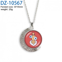 The Amazing Digital Circus Anime Double sided Crystal Rotating Gem Necklace price for 5 pcs