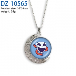 The Amazing Digital Circus Anime Double sided Crystal Rotating Gem Necklace price for 5 pcs