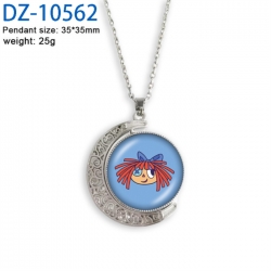 The Amazing Digital Circus Anime Double sided Crystal Rotating Gem Necklace price for 5 pcs