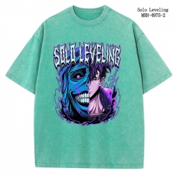 Solo Leveling:Arise Anime peripheral pure cotton washed and worn T-shirt from S to 2XL