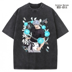 Jujutsu Kaisen Anime peripheral pure cotton washed and worn T-shirt from S to 2XL