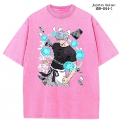 Jujutsu Kaisen Anime peripheral pure cotton washed and worn T-shirt from S to 2XL