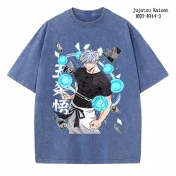 Jujutsu Kaisen Anime peripheral pure cotton washed and worn T-shirt from S to 2XL