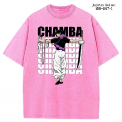Jujutsu Kaisen Anime peripheral pure cotton washed and worn T-shirt from S to 2XL