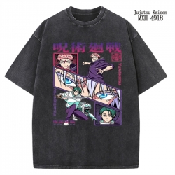 Jujutsu Kaisen Anime peripheral pure cotton washed and worn T-shirt from S to 2XL